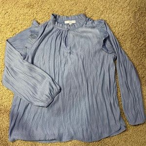 baby blue loft blouse